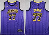 Men's Los Angeles Lakers #77 Luka Doncic Purple 2025 Stitched Jersey,baseball caps,new era cap wholesale,wholesale hats